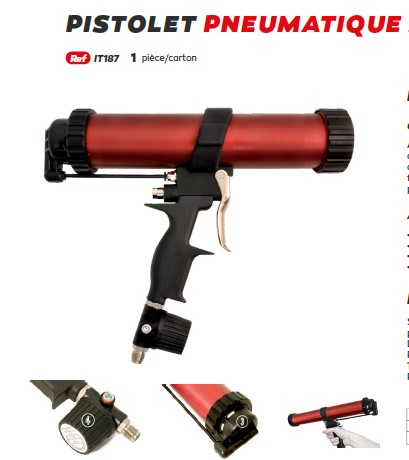 PISTOLET PNEUMATIQUE POUR CARTOUCHE 310 ML